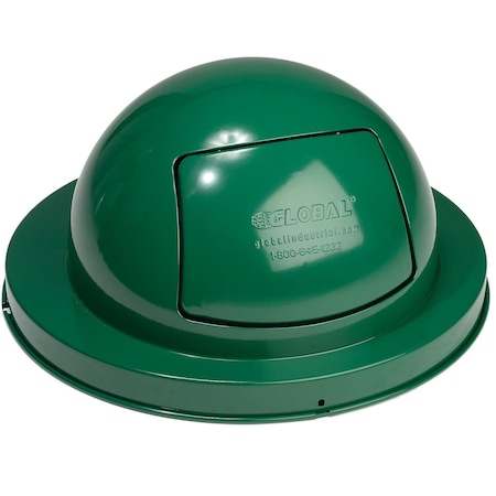 Dome Top Lid, Steel, Green